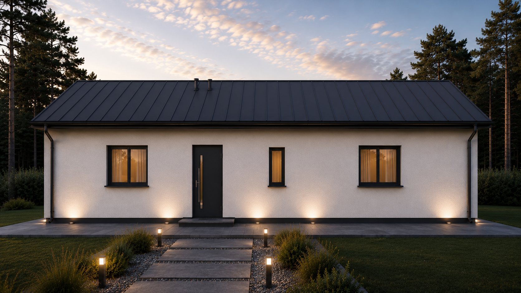 Dom 105 m² parterowy – wizualizacja 4